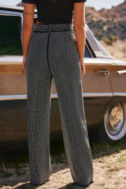 Clearance Ace Black Rhinestone Pants Going Out Bottoms|Pants