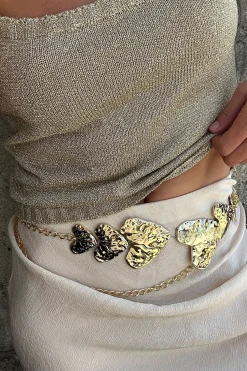 Hot Allegra Gold Statement Heart Belt Belts|For You And Your Bestie