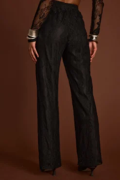 Best Ambrose Black Lace Pull On Pants Pants|Sets
