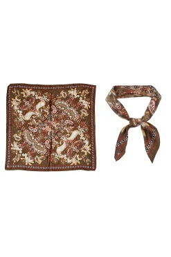 Fashion Bandit Mocha Floral Scarf Western Bachelorette|Festival Shoes + Accessories