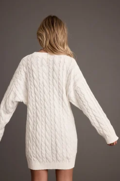 Online Beck Cable Knit Mini Sweater Dress Day Dresses|Mini Dresses