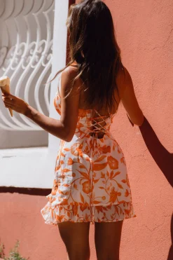 Best Belle Floral Mini Dress Seashells + Wedding Bells|Honeymoon