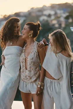 Best Belleza White Strapless Asymmetrical Top Date Night Tops|Bridal Tops