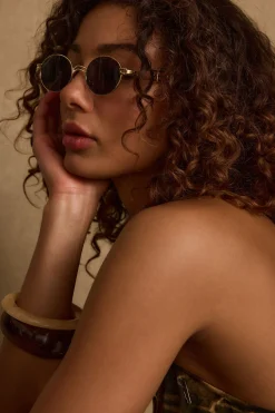 Sale Bianca Black Circle Sunglasses Seashells + Wedding Bells|Festival Shoes + Accessories