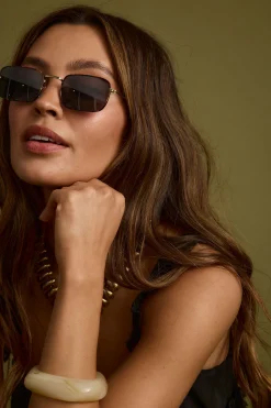 Hot Burning Bright Black Metal Sunglasses Seashells + Wedding Bells|Festival Shoes + Accessories