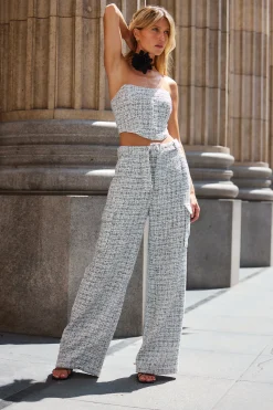 Clearance Camille Tweed Bustier Top Tees + Tanks|Vacation Tops