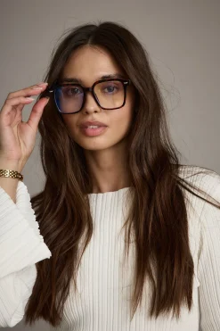 Outlet Carolina Tortoise Shell Blue Light Glasses Sunnies Shop|Sunnies Shop