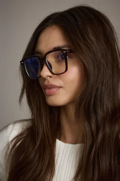 Outlet Carolina Tortoise Shell Blue Light Glasses Sunnies Shop|Sunnies Shop