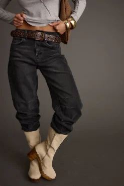 Hot Cedar Brown Embellished Genuine Leather Belt Belts|Festival Shoes + Accessories