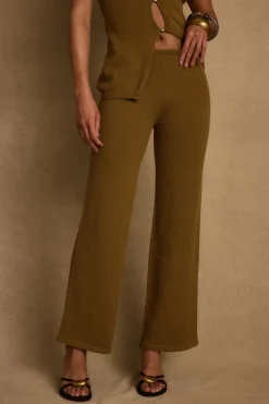 Clearance Cresta Moss Knit Pants Date Night Bottoms|Pants