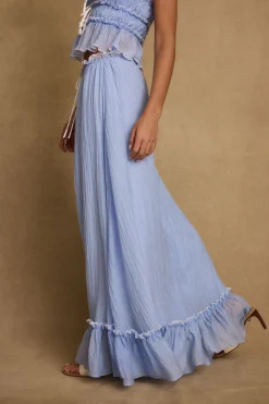 Best Dahlia Blue Maxi Skirt Skirts|Sets