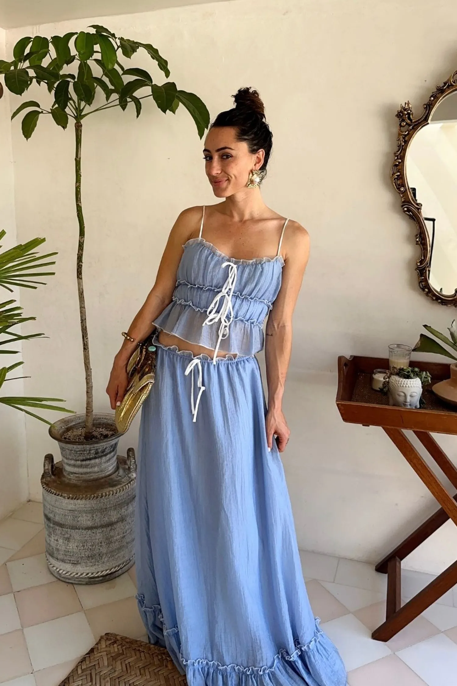 Online Dahlia Blue Tank Sets|Sets