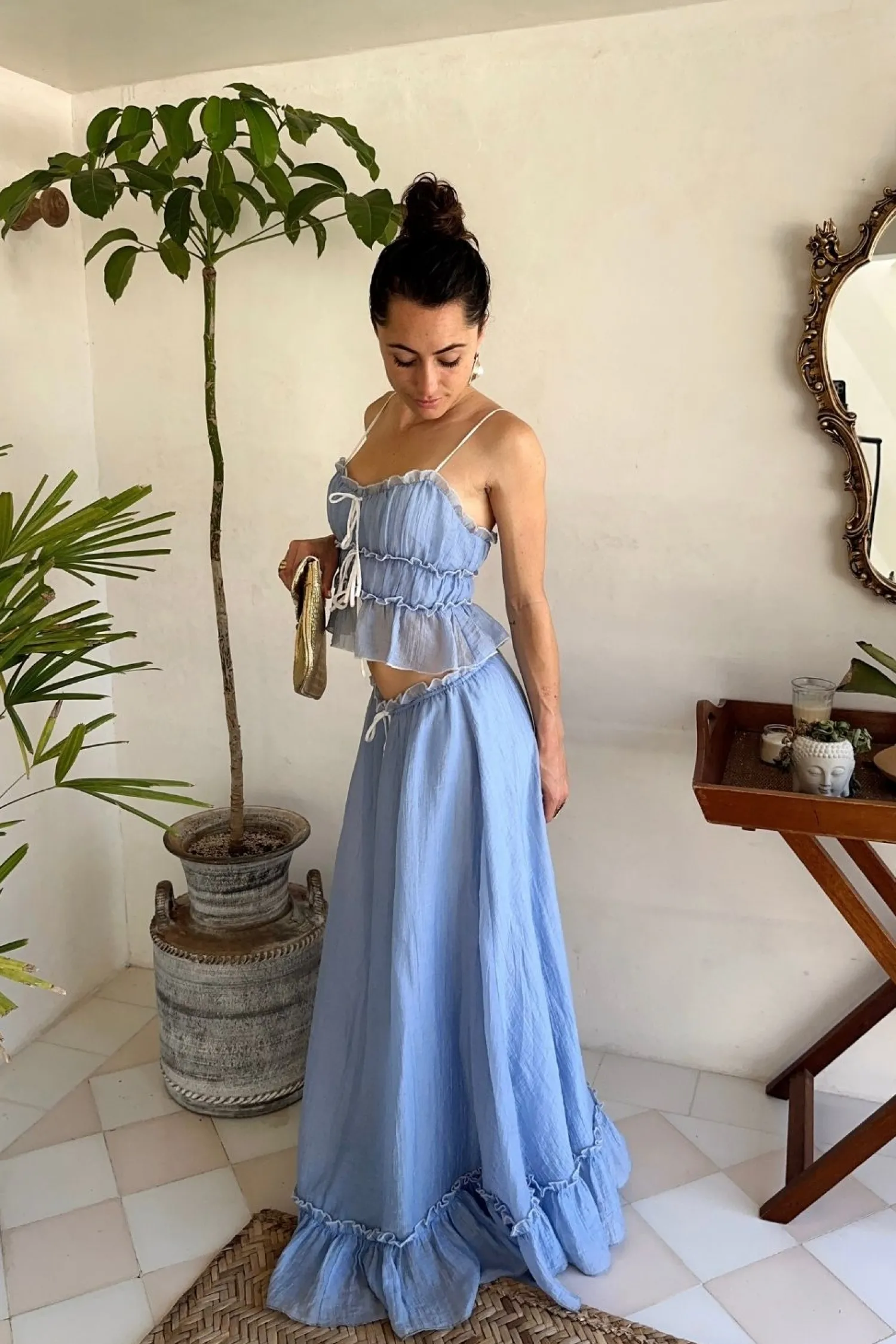 Online Dahlia Blue Tank Sets|Sets