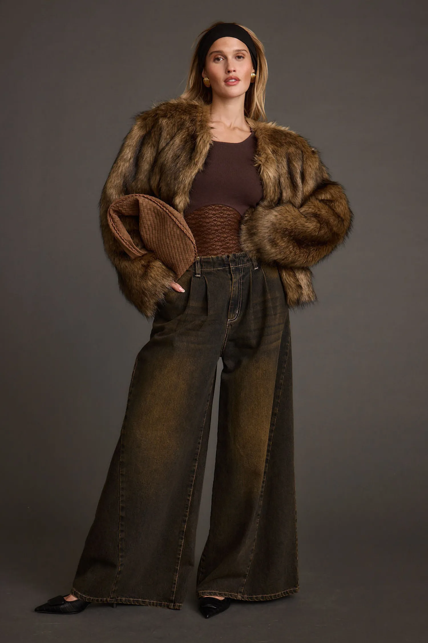 Sale Dakota Washed Black Wide Leg Jeans Denim|Pants