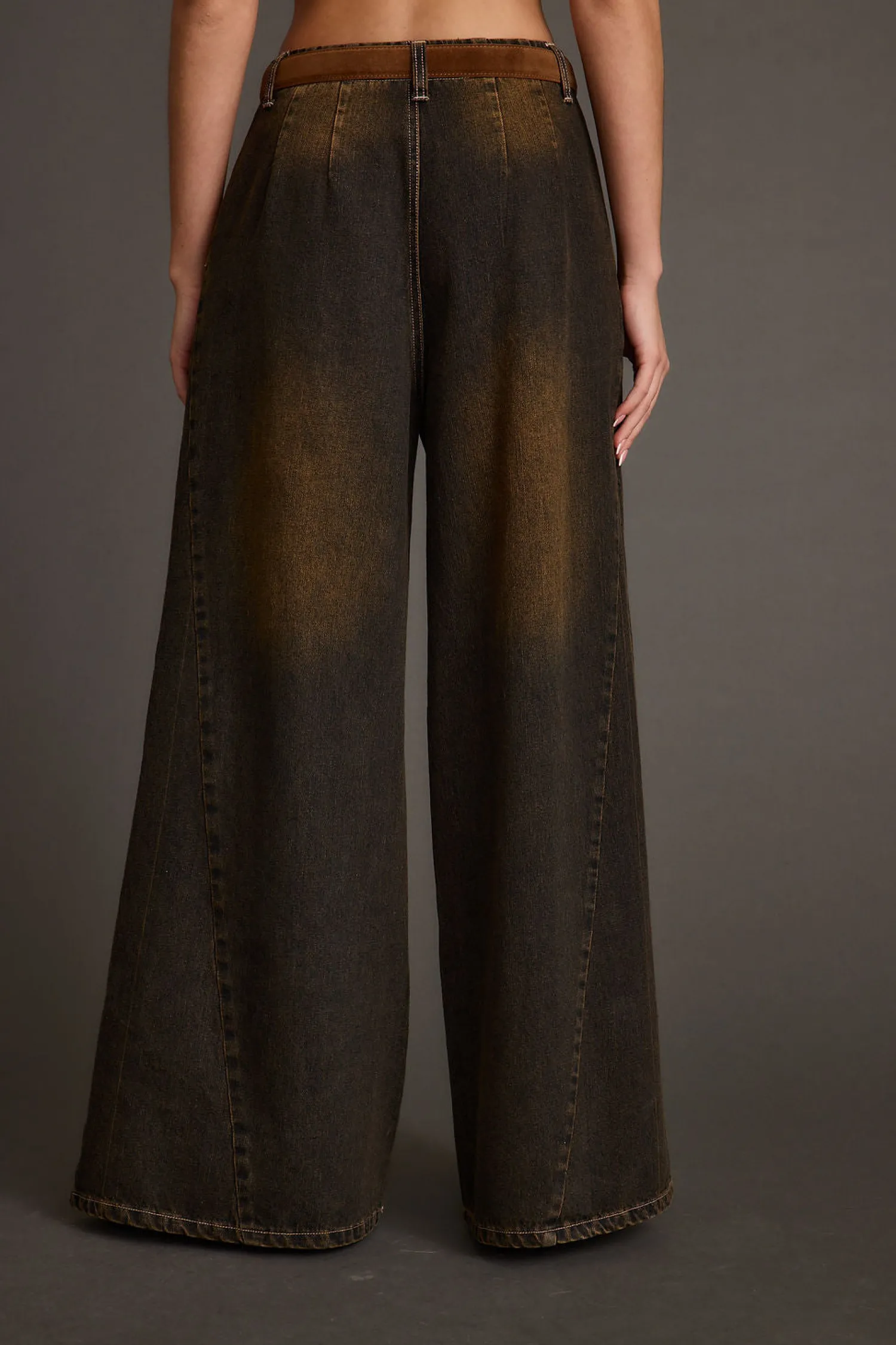 Sale Dakota Washed Black Wide Leg Jeans Denim|Pants
