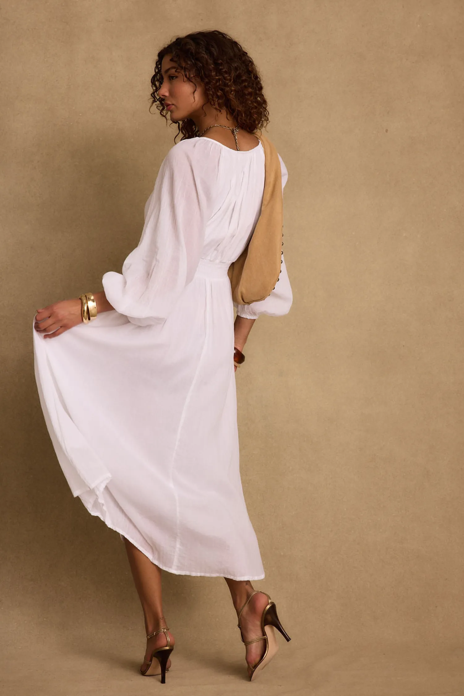 Discount Danika White Linen Maxi Dress The White Edit|Honeymoon