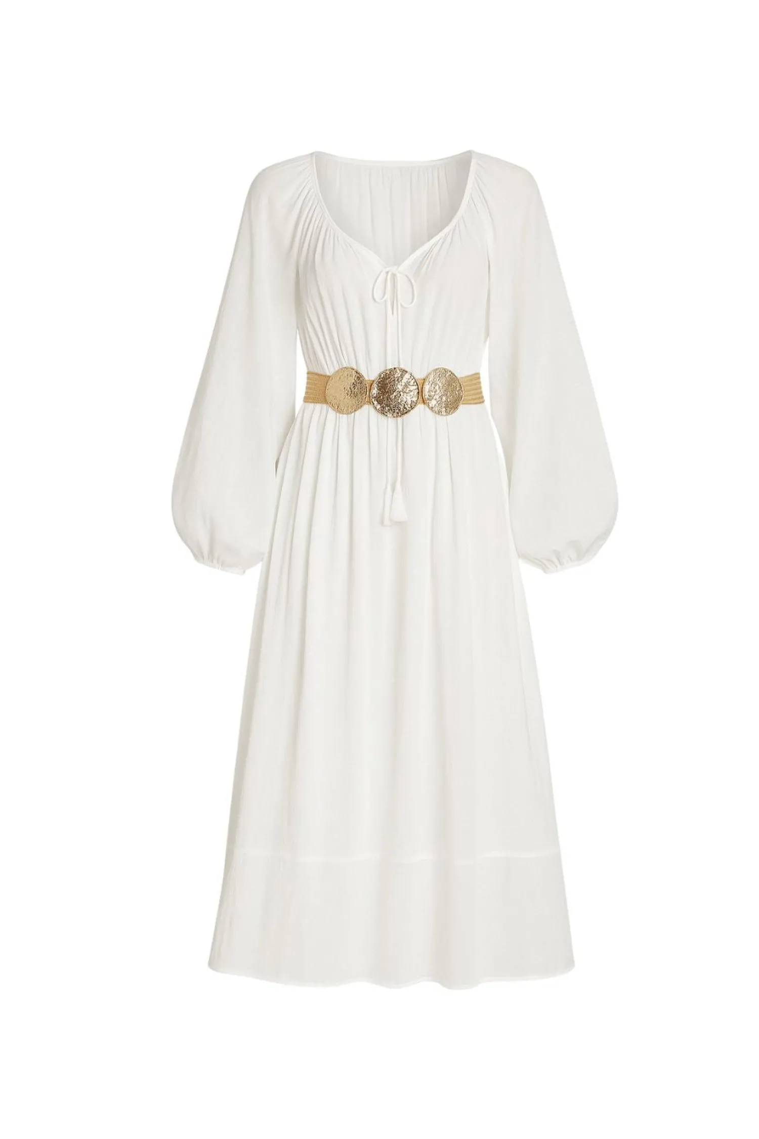 Discount Danika White Linen Maxi Dress The White Edit|Honeymoon