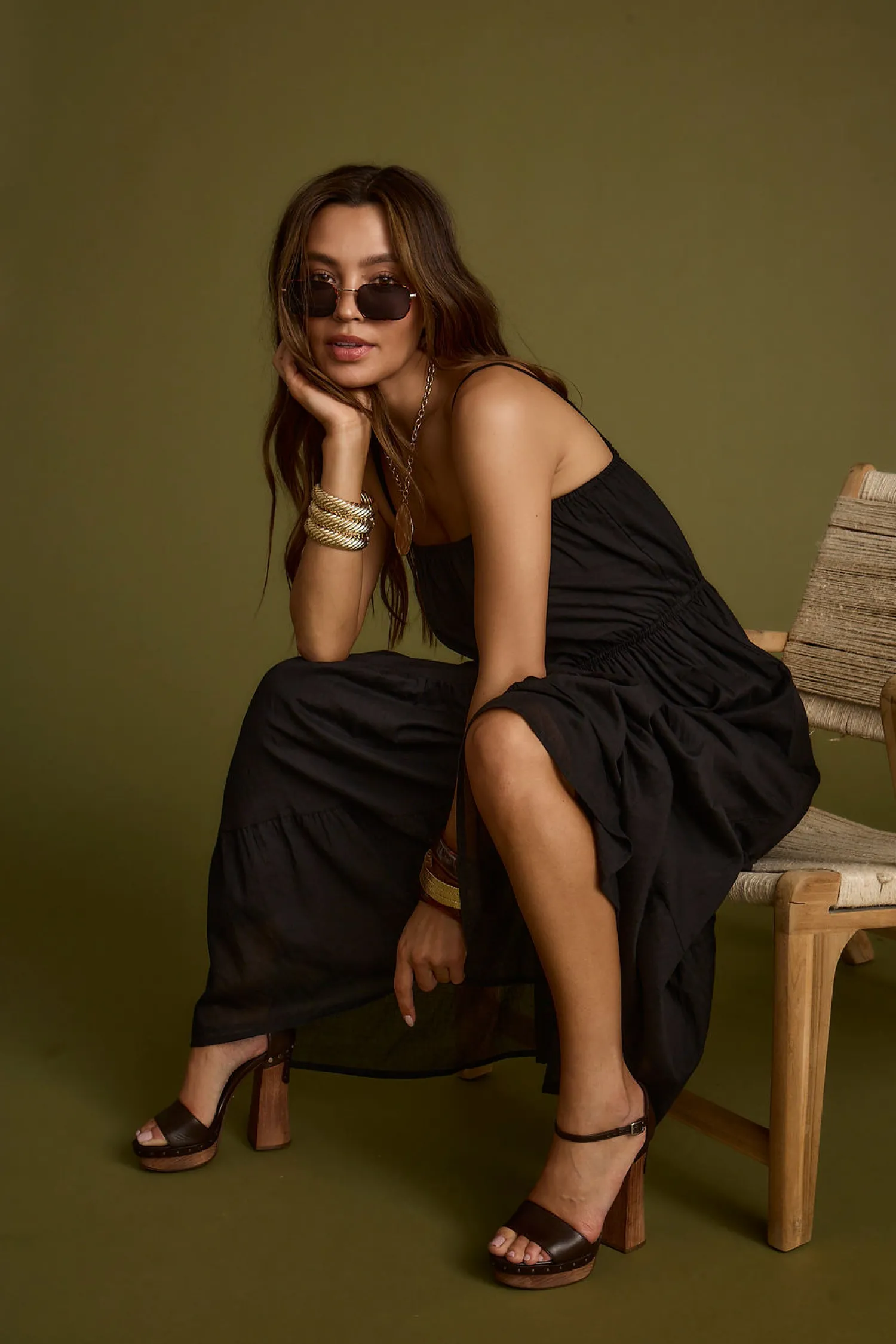 Sale Darion Black Maxi Dress Day Dresses|Vacation Dresses