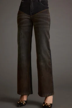 Discount Dawn Two Toned Jeans Denim|Pants