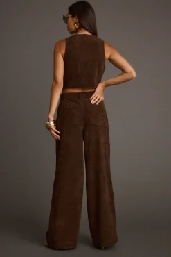 Online Diane Brown Corduroy Vest Workwear Tops|Tees + Tanks