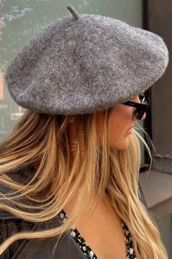 Best Emille Grey Beret Hats