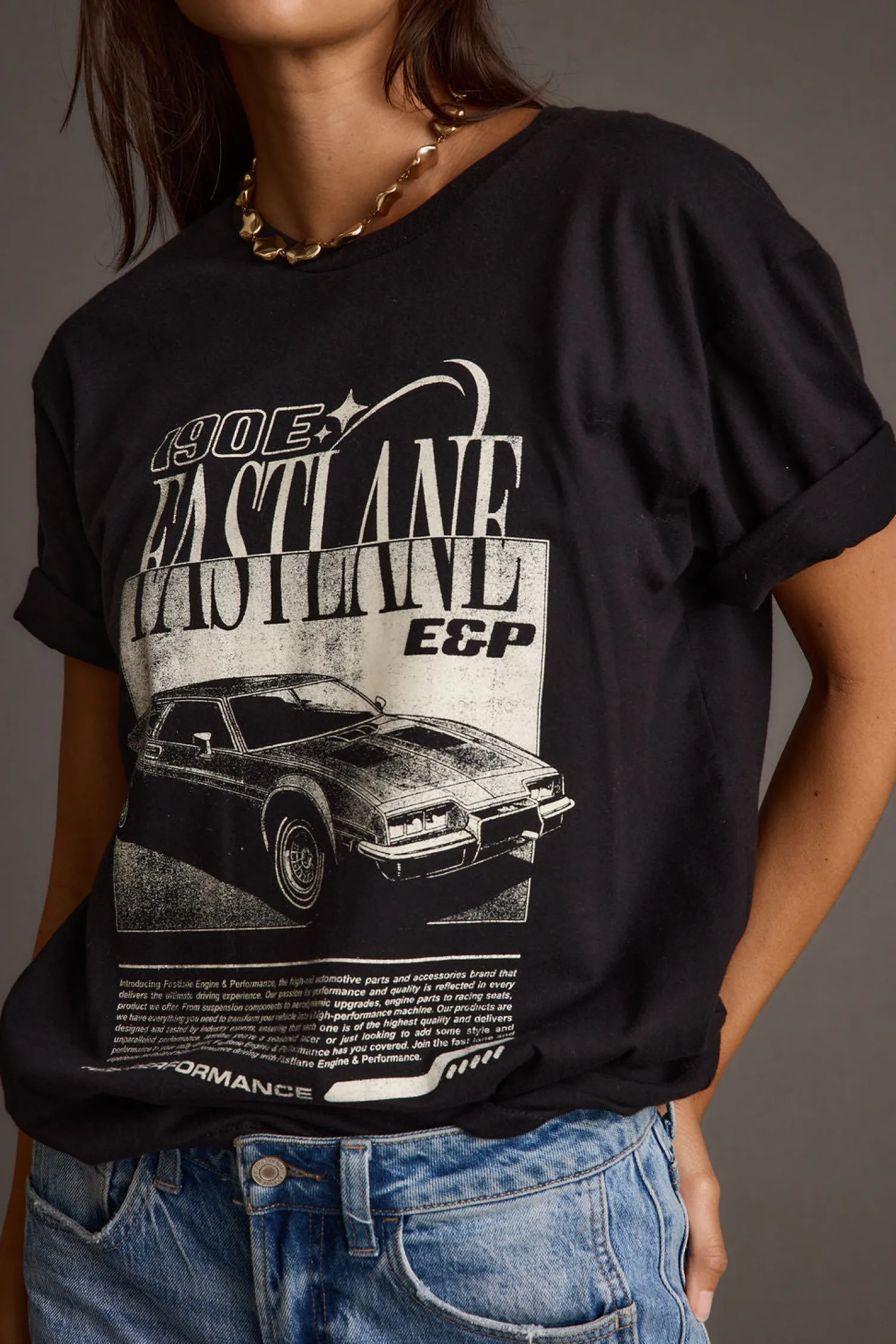 Clearance Fastlane Black Unisex Graphic Tee Tees + Tanks|Going Out Tops