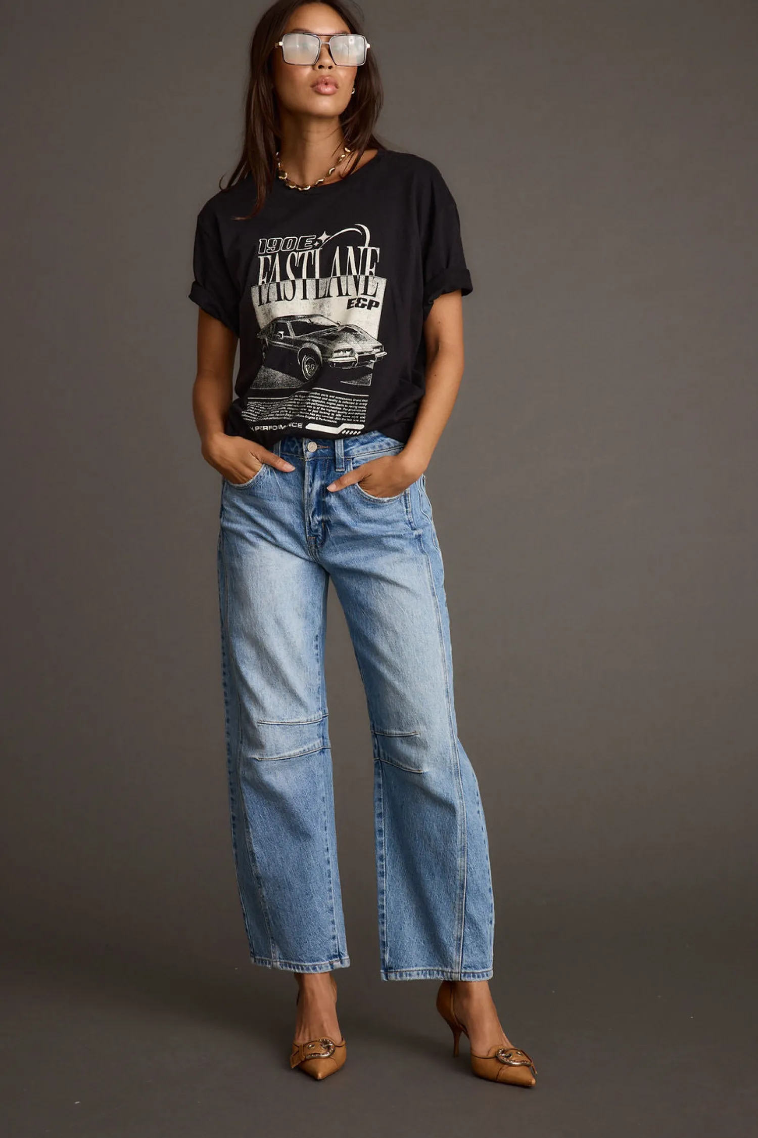 Clearance Fastlane Black Unisex Graphic Tee Tees + Tanks|Going Out Tops