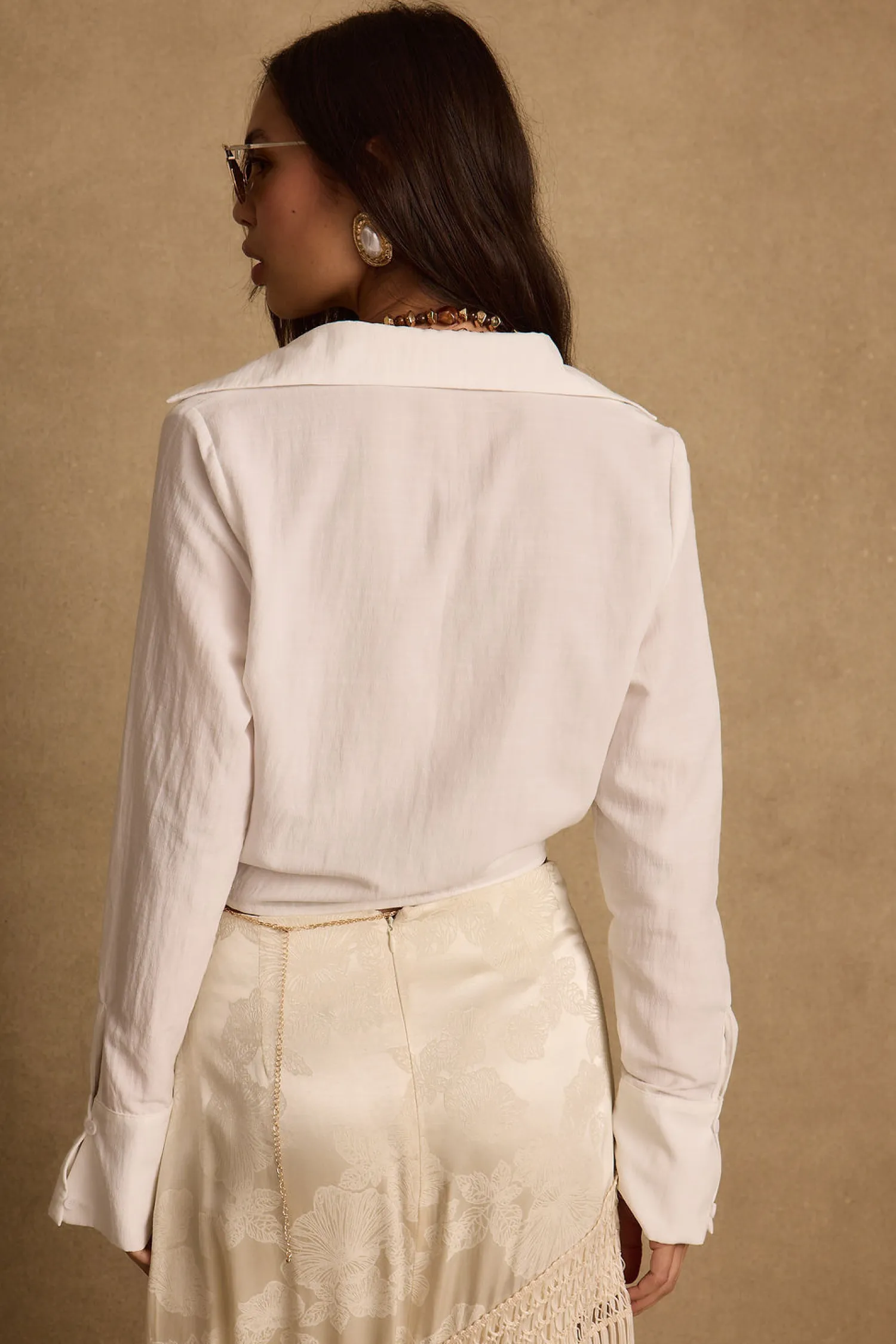 Best Frankie Cream Satin Jacquard Fringe Midi Skirt The White Edit|Western Bachelorette