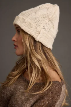 Best Frost Cream Knit Beanie Hats