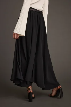 Online Gloria Black Midi Skirt Skirts