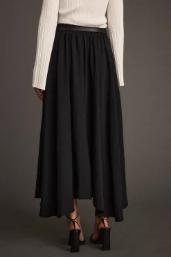 Online Gloria Black Midi Skirt Skirts