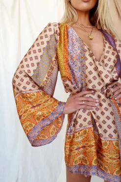 Outlet Gold Standard Multicolored Kimono Dress Seashells + Wedding Bells|For You And Your Bestie