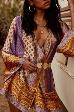 Outlet Gold Standard Multicolored Kimono Dress Seashells + Wedding Bells|For You And Your Bestie