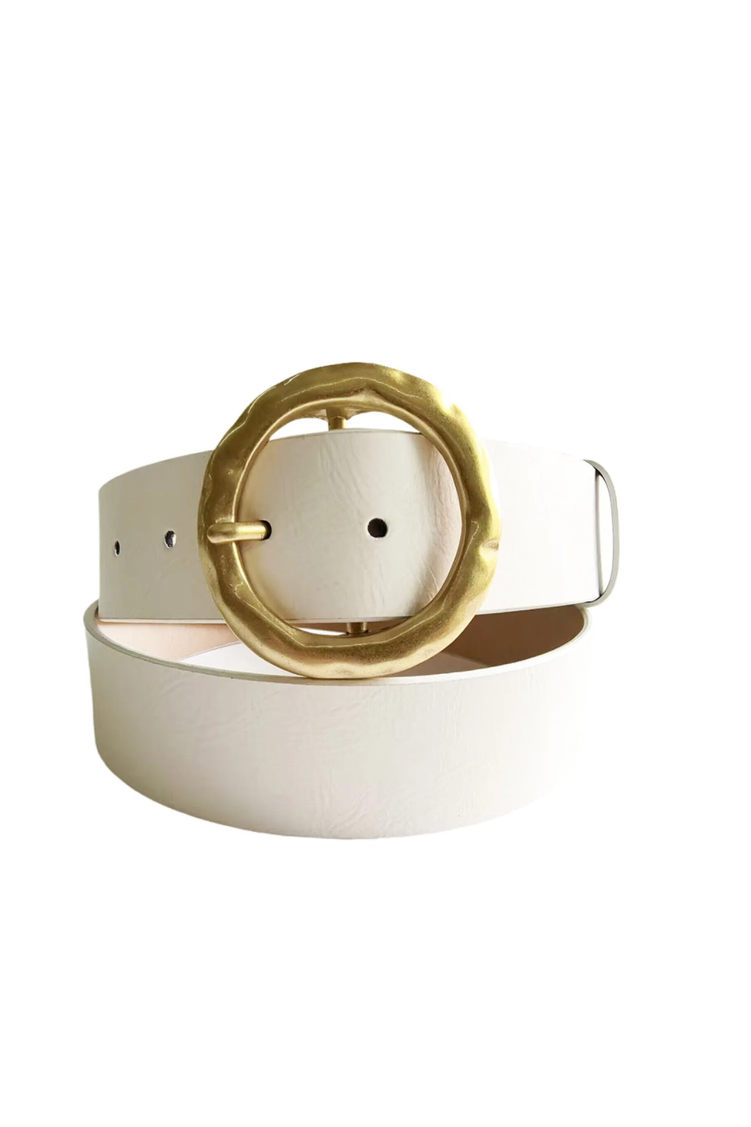 Outlet Hacienda White and Gold Belt Belts|The White Edit