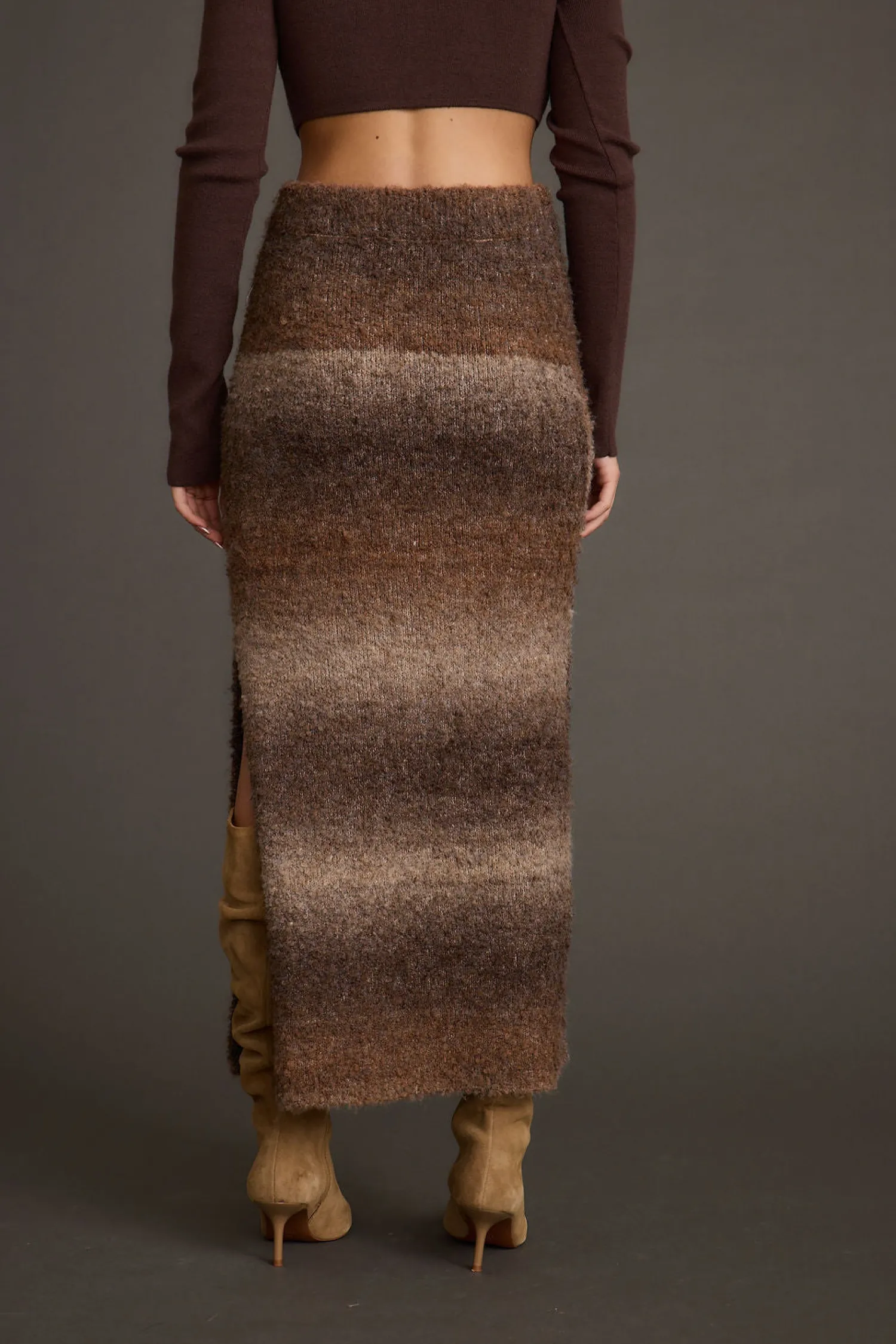 Online Helena Ombre Sweater Midi Skirt Date Night Bottoms|Skirts