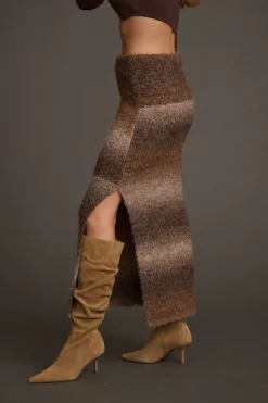 Online Helena Ombre Sweater Midi Skirt Date Night Bottoms|Skirts