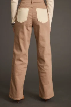 New High Noon Two Tone Western Pants Denim|Pants