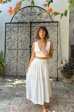 Sale Horizon White Maxi Skirt Skirts|The White Edit