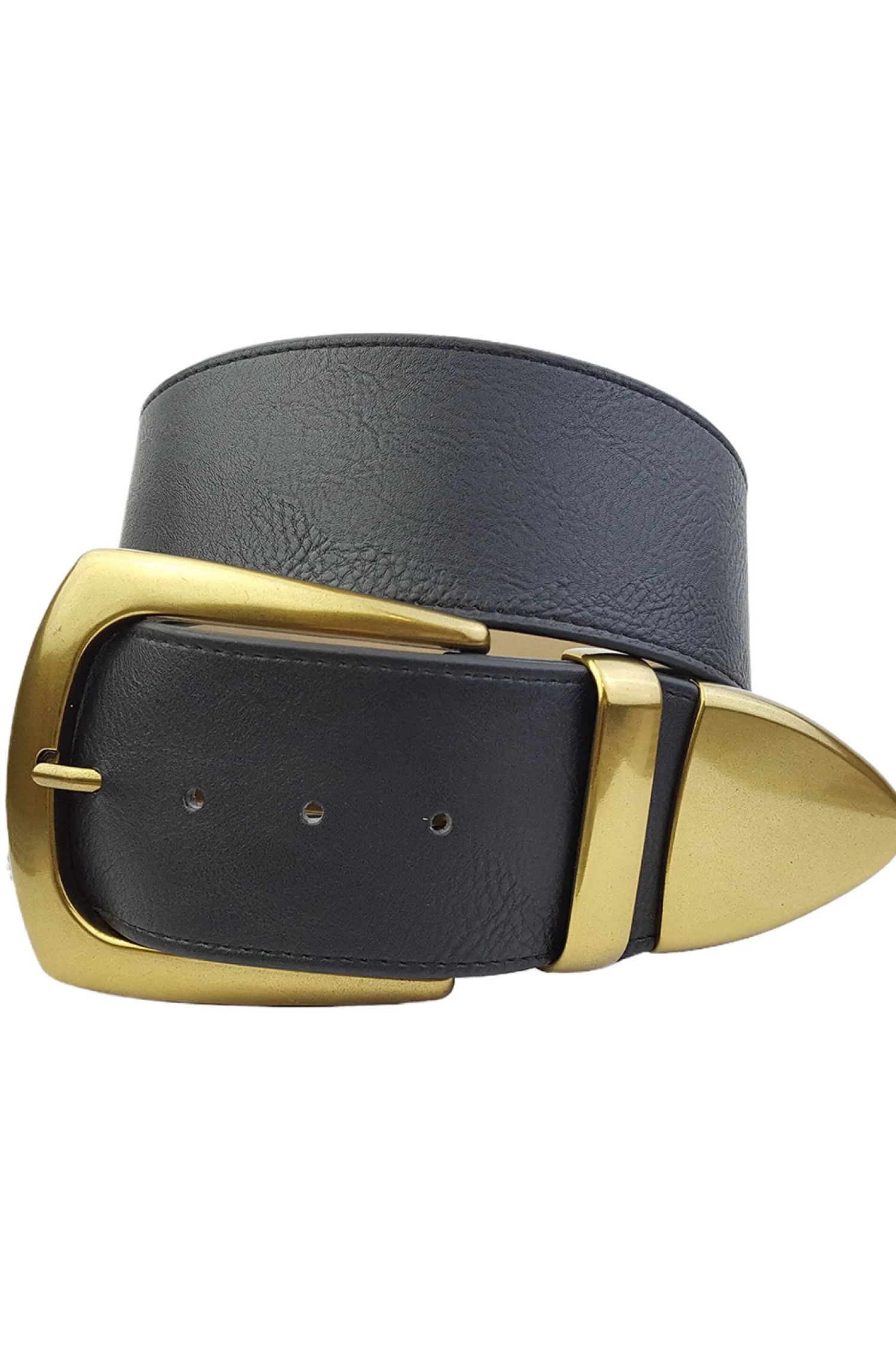 Outlet Jasper Black And Gold Statement Belt Belts|For You And Your Bestie