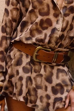 Hot Jasper Brown and Gold Statement Belt Belts|For You And Your Bestie
