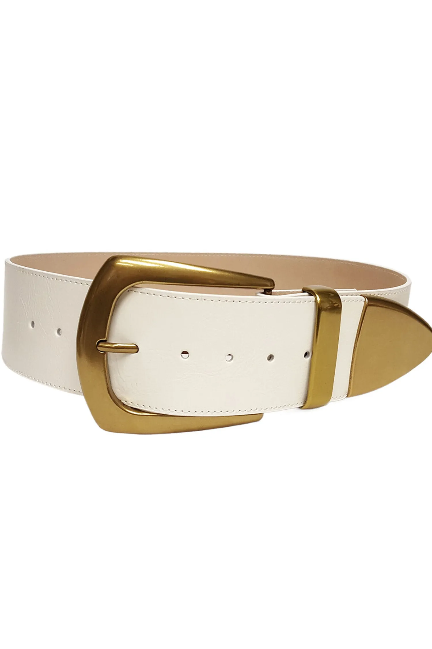 Best Jasper White And Gold Statement Belt Belts