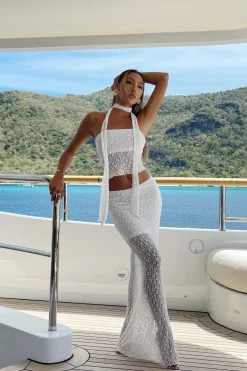 New Juliette White Maxi Skirt Skirts|The White Edit