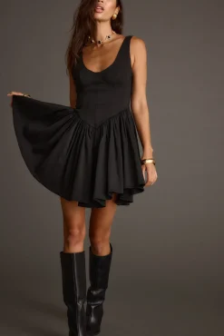 Sale Kit Black Drop Waist Mini Dress For You And Your Bestie|Festival Favorites