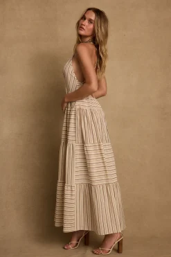 Discount Lorena Striped Linen Maxi Dress Day Dresses|Vacation Dresses