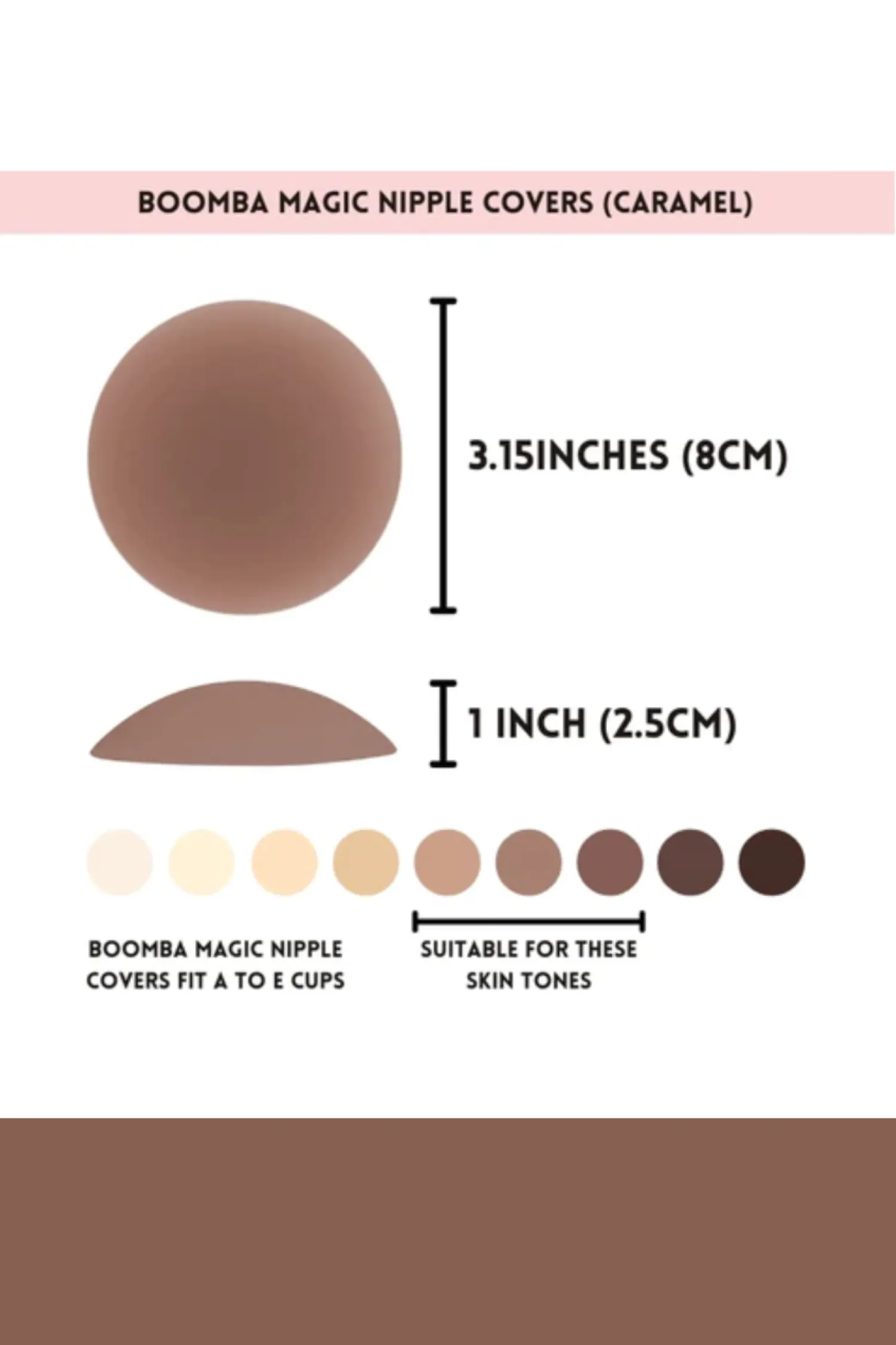 Fashion Magic Nipple Covers - CARAMEL Undergarments|Festival Shoes + Accessories
