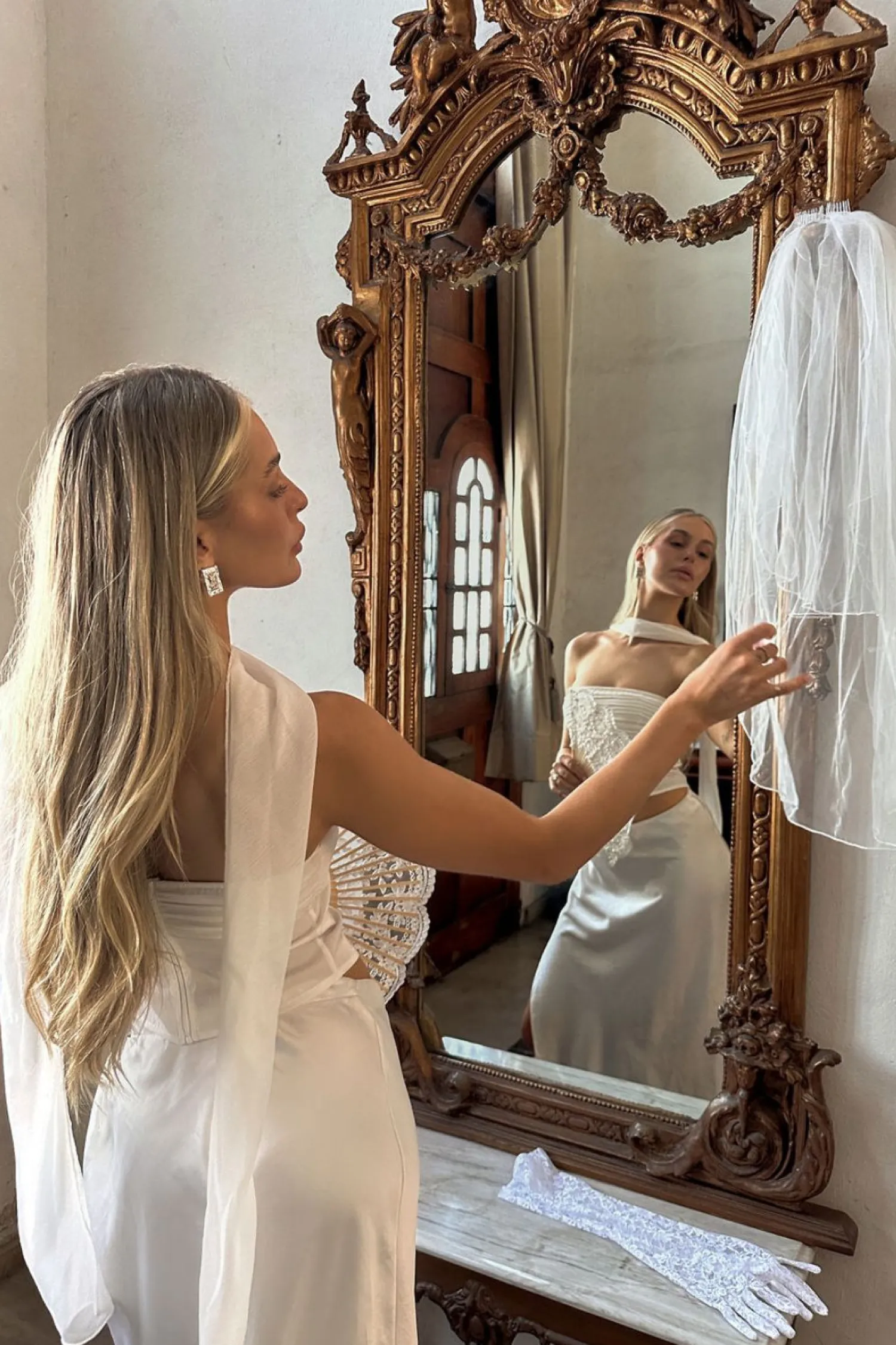 Clearance Mallorca White Strapless Top Bridal Tops|Tees + Tanks