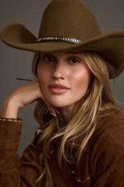 New McGraw Olive Cowboy Hat Hats|Denim + Diamonds Bachelorette