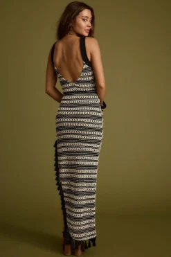 Outlet Mezza Black and White Crochet Maxi Dress Seashells + Wedding Bells|Day Dresses
