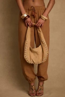 Sale Midsummer Clay Linen Joggers Pants
