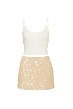 Online Miramar Blush Payette Mini Skirt Date Night Bottoms|Going Out Bottoms